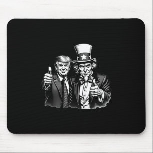 Donald Trump Uncle Sam Selfie Thumbs Up Funny Mens Mouse Mat
