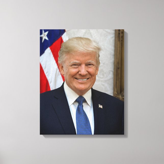 Donald Trump US President White House MAGA 2024  Canvas Print (Front)