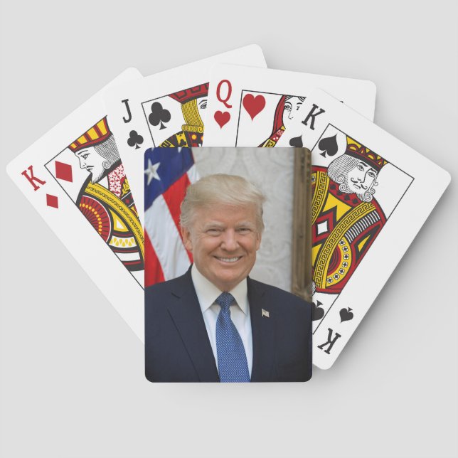 Donald Trump US President White House MAGA 2024  Playing Cards (Back)