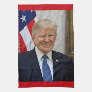 Donald Trump US President White House MAGA 2024  Tea Towel