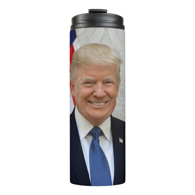 Donald Trump US President White House MAGA 2024  Thermal Tumbler (Front)