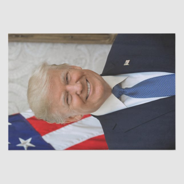 Donald Trump US President White House MAGA 2024  Tissue Paper (Front)