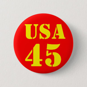 Donald Trump USA 45 6 Cm Round Badge