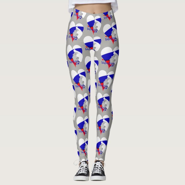 donald trump valentine leggings (Front)
