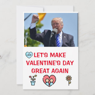 donald trump valentines day FUNNY Holiday Card