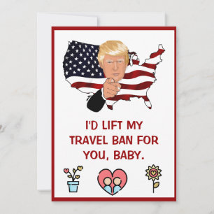 donald trump valentines day FUNNY Holiday Card