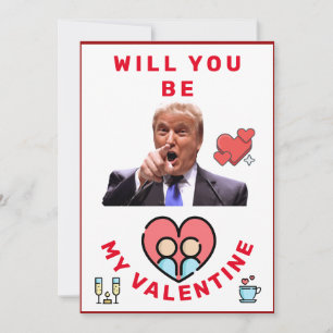 donald trump valentines day FUNNY Holiday Card