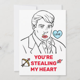 donald trump valentines day FUNNY Holiday Card