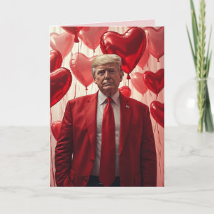 DONALD TRUMP VALENTINE'S DAY Greeting Card