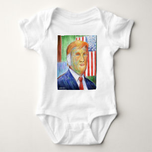 Donald Trump Van Gogh Baby Bodysuit