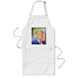 Donald Trump Van Gogh Long Apron