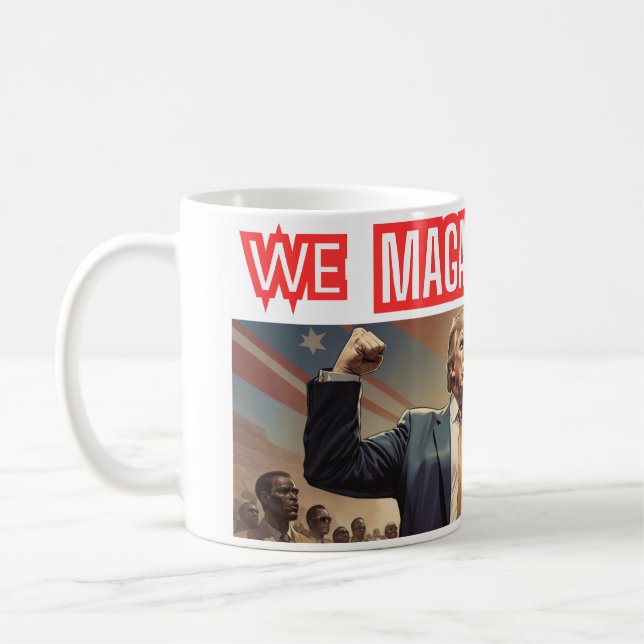 Donald Trump “We MAGA Together Mural Mug”  Coffee Mug (Left)