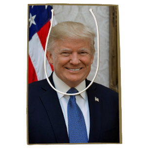 Donald Trump White House President Portrait Medium Medium Gift Bag