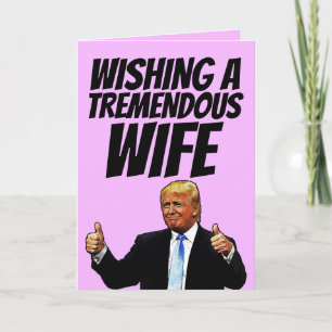 DONALD TRUMP WIFE BIRTHDAY CARDS