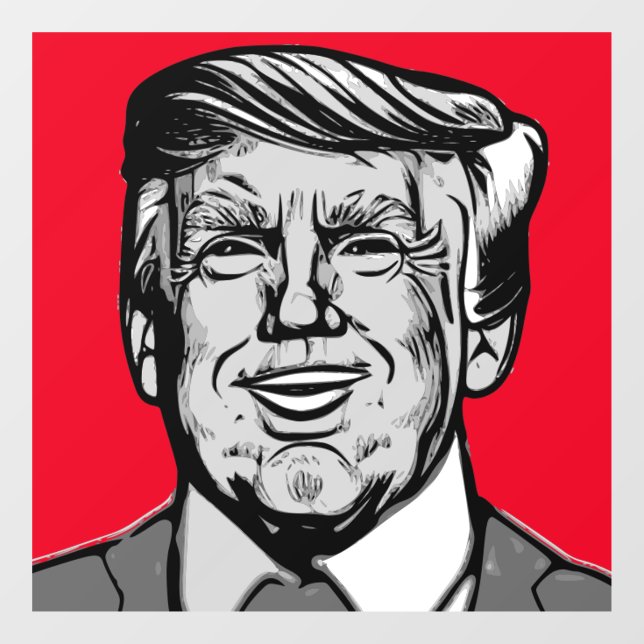 DONALD TRUMP  WINDOW CLING (Sheet)