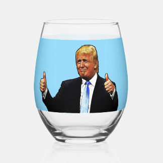 DONALD TRUMP WINE GLASS