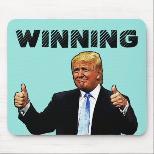 DONALD TRUMP WINNING MOUSE PAD
