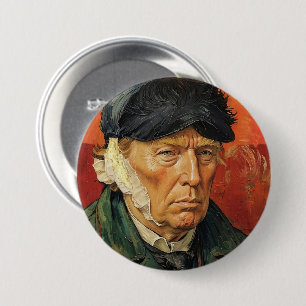 Donald Trump with Bandaged Ear 7.5 Cm Round Badge