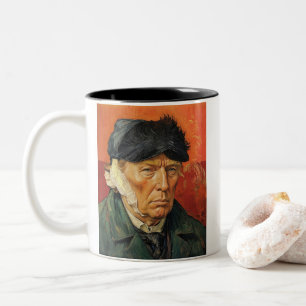 Donald Trump with Bandaged Ear Two-Tone Coffee Mug