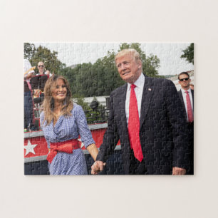 Donald Trump With First Lady Melania Jigsaw Puzzle
