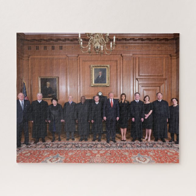Donald Trump With The Supreme Court Justices Jigsaw Puzzle (Horizontal)