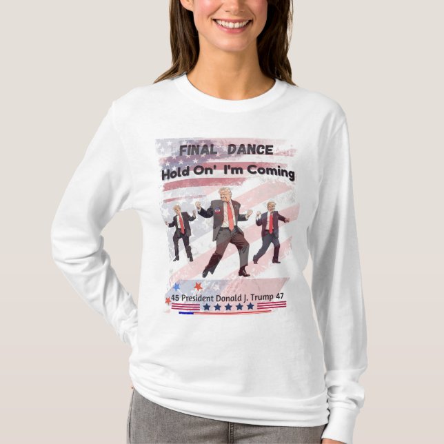 Donald Trump Woman's T-Shirt Long Sleeve (Front)