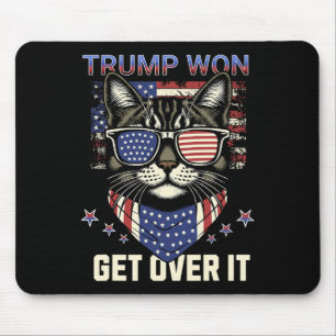 Donald Trump Won 2024 Election Cats For Trump Men Mouse Mat