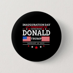 Donald Trump Won 2024 Election Inauguration Men Wo 6 Cm Round Badge