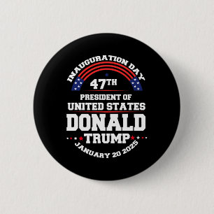 Donald Trump Won 2024 Election Inauguration Men Wo 6 Cm Round Badge