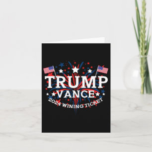 Donald Trump Won 2024 Election Inauguration Men Wo Card
