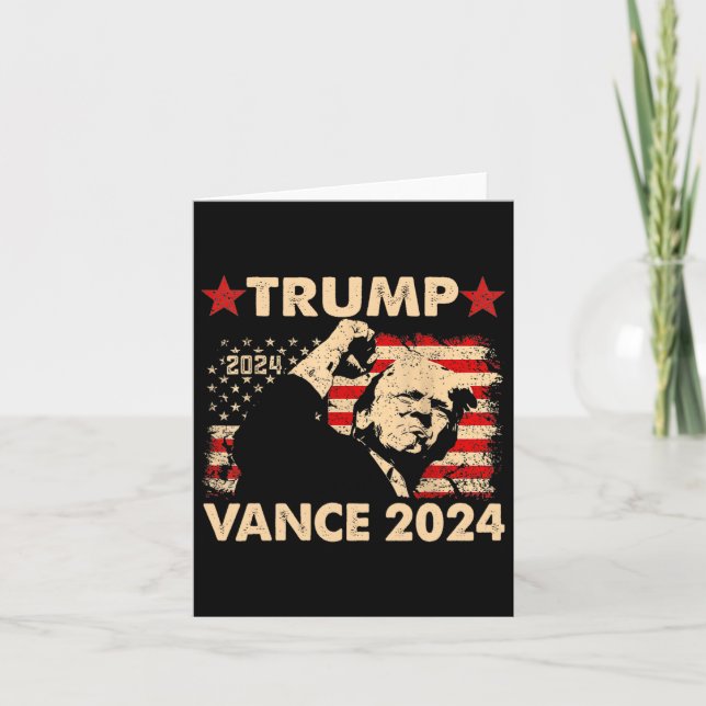 Donald Trump Won 2024 Election Inauguration Men Wo Card (Front)