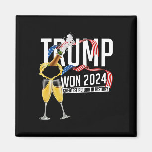 Donald Trump Won 2024 Election Inauguration Men Wo Magnet