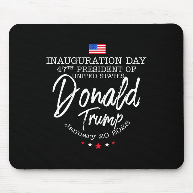 Donald Trump Won 2024 Election Inauguration Men Wo Mouse Mat (Front)