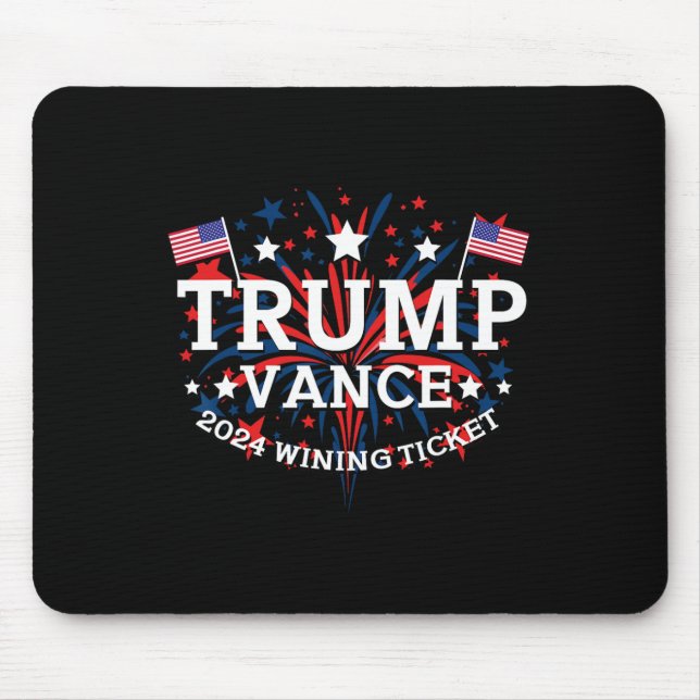 Donald Trump Won 2024 Election Inauguration Men Wo Mouse Mat (Front)