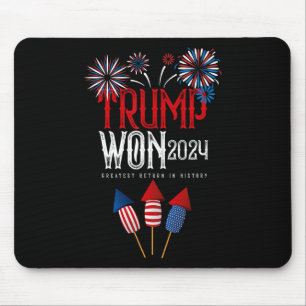 Donald Trump Won 2024 Election Inauguration Men Wo Mouse Mat