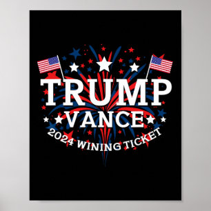 Donald Trump Won 2024 Election Inauguration Men Wo Poster