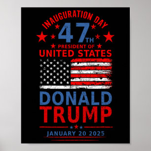 Donald Trump Won 2024 Election Inauguration Men Wo Poster