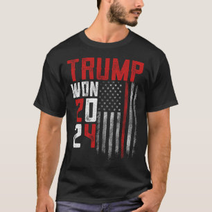 Donald Trump Won 2024 Election Inauguration Men Wo T-Shirt