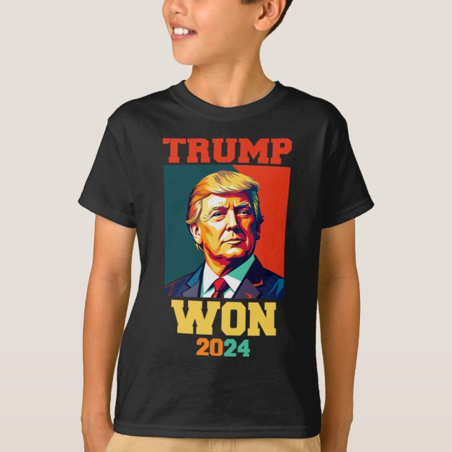 Donald Trump Won 2024 Election Inauguration Men Wo T-Shirt (Front)