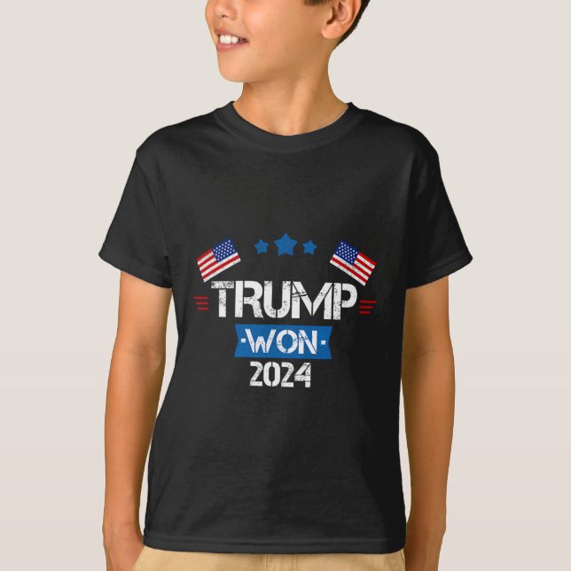 Donald Trump Won 2024 Election Inauguration Men Wo T-Shirt (Front)
