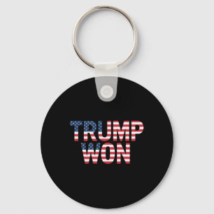 Donald Trump Won 2024 Election Republican Win Trum Key Ring