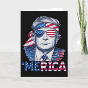 Donald Trump Won Elections merica Usa Flag Sungl Card