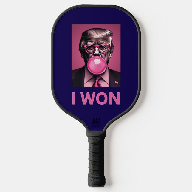 Donald Trump Won Inauguration MAGA Pickleball Paddle (Front)