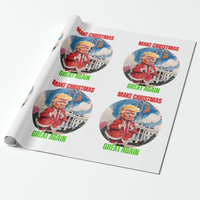 DONALD TRUMP - WRAPPING PAPER (Unrolled)