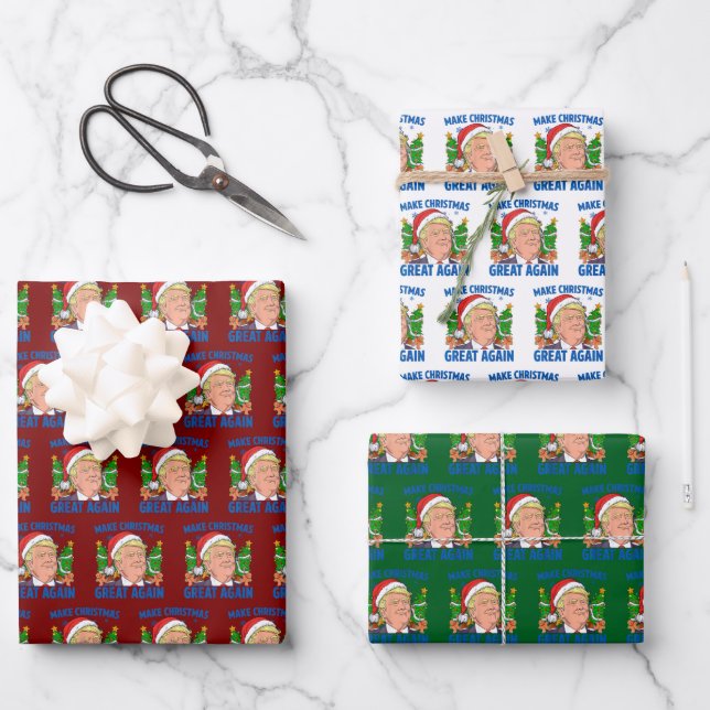 Donald Trump Wrapping Paper Sheet (Front)