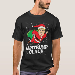 Donald Trump Xmas Funny Santa Hat gif T-Shirt