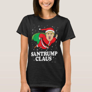 Donald Trump Xmas Funny Santa Hat Gift Shirt