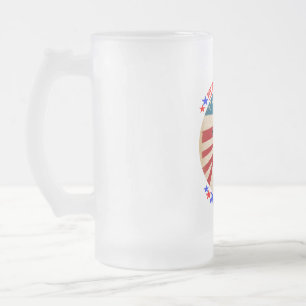 DONALD TRUMP- YES I’M A TRUMP GIRL FROSTED GLASS BEER MUG