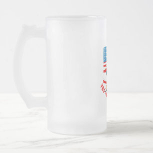 DONALD TRUMP- YES I’M A TRUMP GIRL FROSTED GLASS BEER MUG