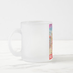 DONALD TRUMP - YES, I’M A TRUMP GIRL FROSTED GLASS COFFEE MUG